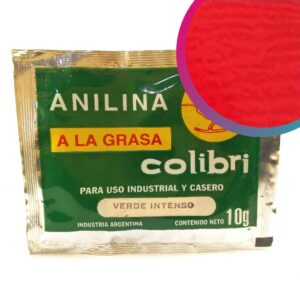 Anilina Colibri a la grasa x 10 gr. - Rojo Fuerte