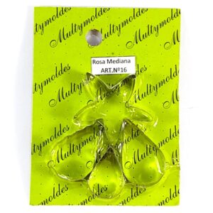 Cortante de acero inoxidable Nº 16 - Rosa mediana