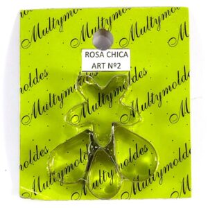 Cortante de acero inoxidable Nº 2 - Rosa chica