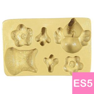 Molde marcador para porcelana fria - Escenografia granja gallina ES5