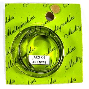 Cortante de acero inoxidable Nº 48 - Aros x4