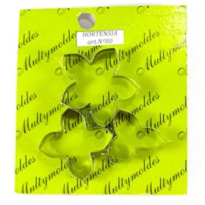 Cortante de acero inoxidable Nº 80 - Hortensia x3