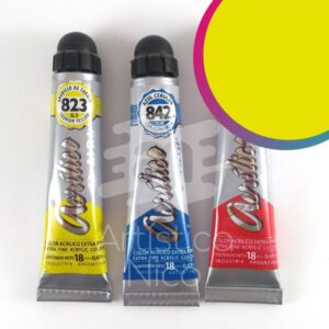 Acrilico extrafino profesional Alba x 18 ml. G3 - Titanato amarillo 801