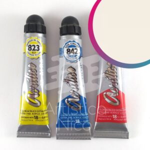 Acrilico extrafino profesional Alba x 18 ml. G2 - Blanco iridiscente 812