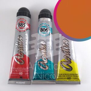 Acrilico extrafino profesional Alba x 60 ml. G4 - Rojo de cadmio claro 834