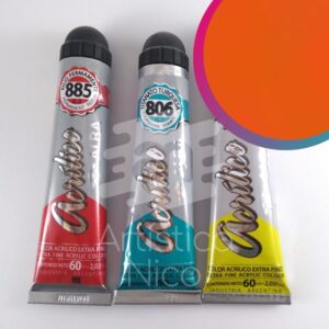 Acrilico extrafino profesional Alba x 60 ml. G4 - Rojo de cadmio mediano 835