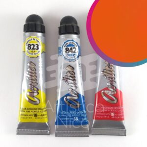 Acrilico extrafino profesional Alba x 18 ml. G4 - Rojo de cadmio mediano 835