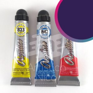 Acrilico extrafino profesional Alba x 18 ml. G2 - Violeta ultramar 849