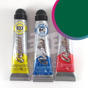 Acrilico extrafino profesional Alba x 18 ml. G3 - Verde ftalo Claro 857