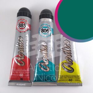 Acrilico extrafino profesional Alba x 60 ml. G1 - Verde ftalo 858