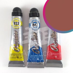 Acrilico extrafino profesional Alba x 18 ml. G1 - Rojo indio 869