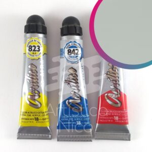 Acrilico extrafino profesional Alba x 18 ml. G3 - Plata 878