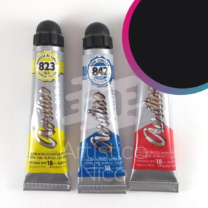 Acrilico extrafino profesional Alba x 18 ml. G1 - Negro marfil 880