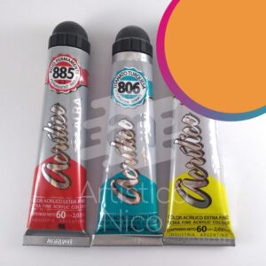 Acrilico extrafino profesional Alba x 60 ml. G1 - Anaranjado permanente 882