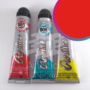 Acrilico extrafino profesional Alba x 60 ml. G1 - Rojo mediano 886