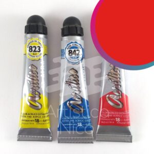 Acrilico extrafino profesional Alba x 18 ml. G1 - Rojo mediano 886