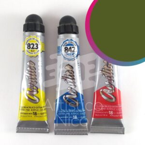 Acrilico extrafino profesional Alba x 18 ml. G1 - Verde vejiga 893