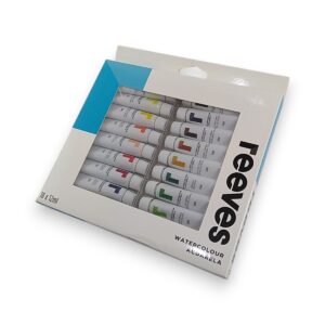 Acuarelas Reeves en pomo estuche x18 colores de 10 ml.