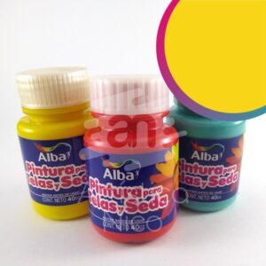 Pintura para telas y seda Alba x 40 ml. - Tradicional - Amarillo citrico