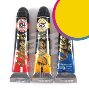 Oleo extrafino profesional Alba x 18 ml. G2 - Amarillo mediano 674