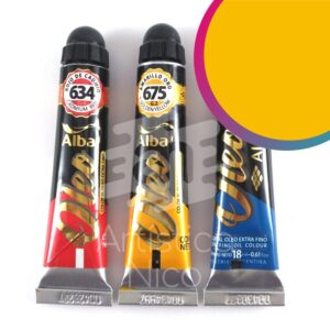 Oleo extrafino profesional Alba x 18 ml. G2 - Amarillo oro 675