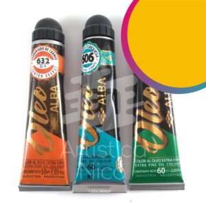 Oleo extrafino profesional Alba x 60 ml. G2 - Amarillo oro 675