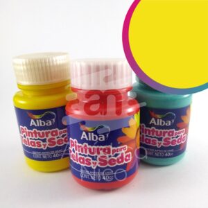 Pintura para telas y seda Alba x 40 ml. - Tradicional - Amarillo pastel