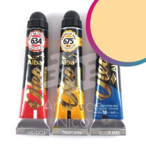 Oleo extrafino profesional Alba x 18 ml. G1 - Amarillo de Napoles (imit.) 694