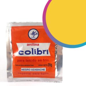 Anilina Colibri comun para teñido en frio x 20 gr. - Amarillo oro