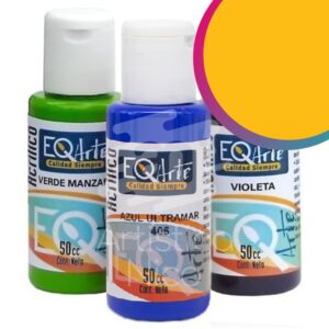 Acrilico decorativo EQarte x 50 cc. - Tradicional - Amarillo de cadmio (imitacion)