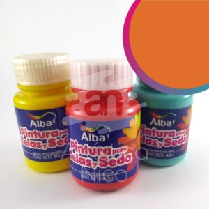 Pintura para telas y seda Alba x 40 ml. - Tradicional - Anaranjado