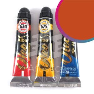 Oleo extrafino profesional Alba x 18 ml. G4 - Anaranjado de cadmio 632