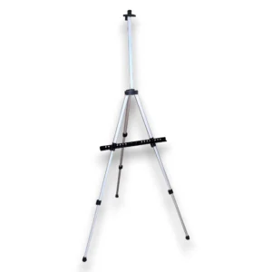 Atril de aluminio telescopico pie y mesa altura max 160cm soporte hasta 83cm de alto