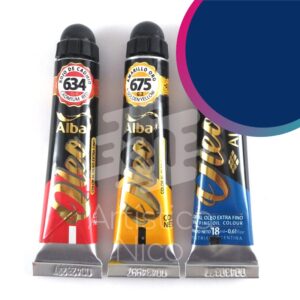 Oleo extrafino profesional Alba x 18 ml. G1 - Azul ultramar 645