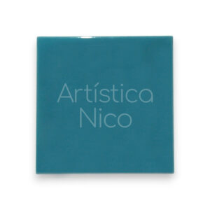 Azulejo brillante ceramica 15x15cm. x1 u. - Turquesa