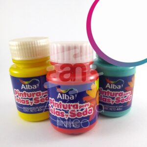 Pintura para telas y seda Alba x 40 ml. - Tradicional - Blanco
