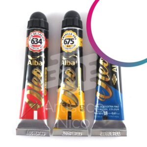 Oleo extrafino profesional Alba x 18 ml. G2 - Blanco de zinc 614