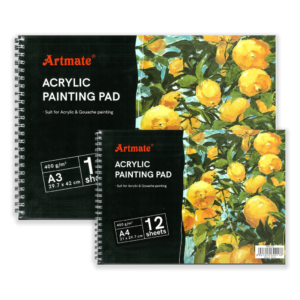 Block Artmate acrilico 400gr. 12 hojas A4