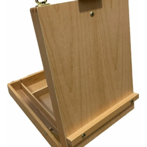 Caja con atril madera - 36 x 27 x 8 cm. - Para canvas hasta 52 cm.