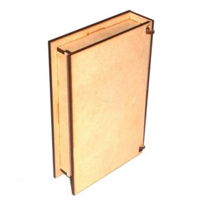 Caja libro comun mediana 10x15 cm. MDF 3mm