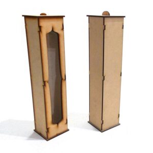 Caja para fideos con vidrio MDF 3mm