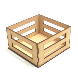Cajon de verduras 15x15x8 cm. MDF 3mm
