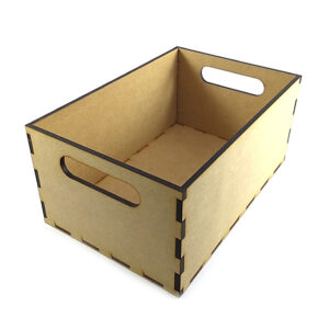 Cajon malletado 20x30 x14 cm. MDF 5mm