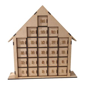 Calendario Adviento 45x43x7cm. 25 compartimentos 6x6x6cm.