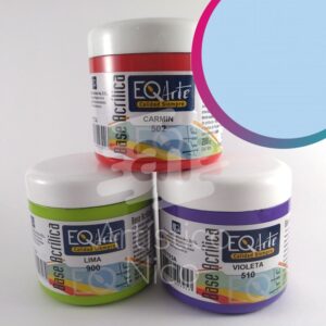 Base acrilica EQarte 200ml. - Celeste brisa