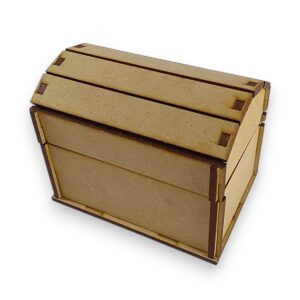 Cofre baul Nº 3 medidas 10x14cm. altura 12cm. MDF 3mm