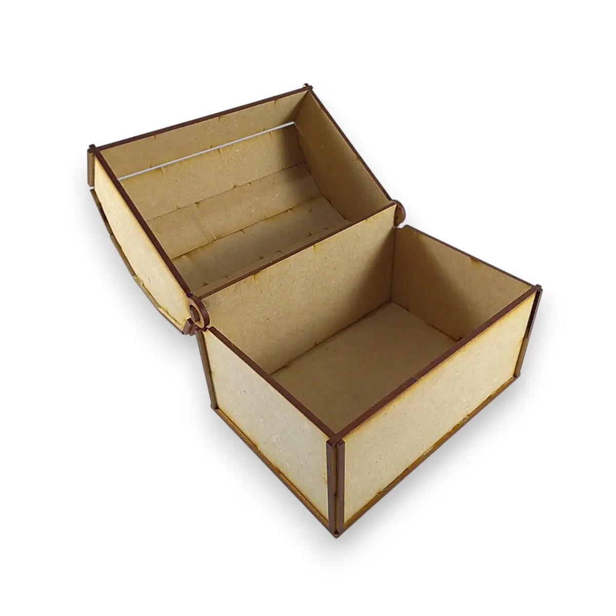 Cofre baul Nº 3 medidas 10x14cm. altura 12cm. MDF 3mm - Imagen 2