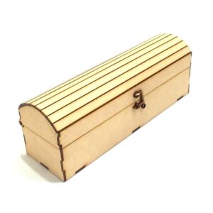 Cofre para botellas grande 10x34x12 cm. MDF 3mm