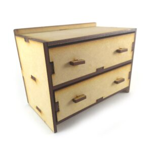 Comoda para casita de muñecas MDF 3mm
