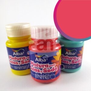 Pintura para telas y seda Alba x 40 ml. - Tradicional - Coral